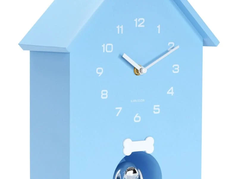 Wanduhr, verspieltes Hundehütten-Design - Karlsson Modell: KA6096LB