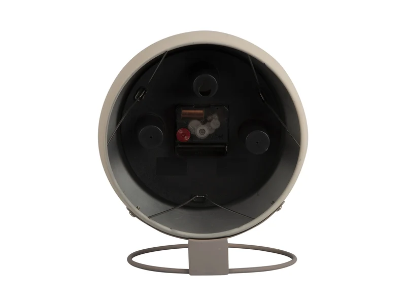 Karlsson Nirvana Globe KA5858WG Tischuhr Warmgrau • Geräuschloses Sweep-Uhrwerk • Kugelförmiges Eisengehäuse