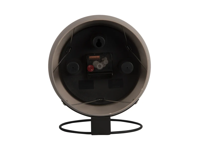 Karlsson Nirvana Globe KA5858GY Tischuhr Dunkelgrau • Lautloses Sweep-Uhrwerk • Industrielles Globus-Design