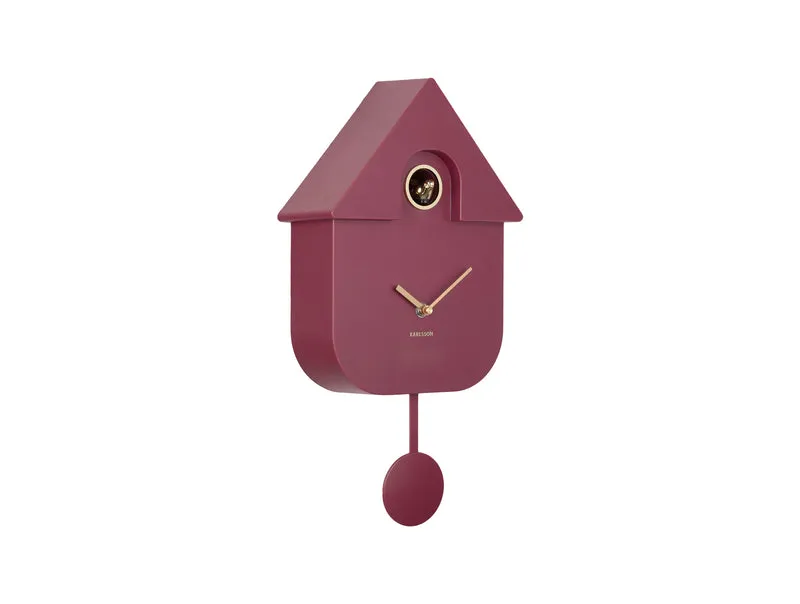 Karlsson Modern Cuckoo Oro KA6094PU Wanduhr • Kuckuckstuhl • Vogelhaus