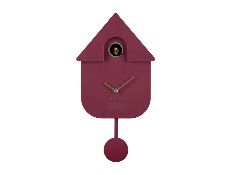 Karlsson Modern Cuckoo Oro KA6094PU Wanduhr • Kuckuckstuhl • Vogelhaus