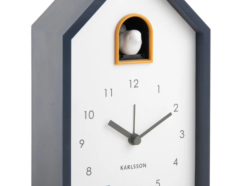 Karlsson Modern Cuckoo KA6015 Wecker • Kuckucksgeräusch • Tisch- und Weckerfunktion