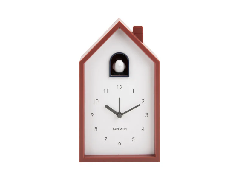 Karlsson Modern Cuckoo KA6015YE Wecker • Kuckucksruf • Schrittmotor