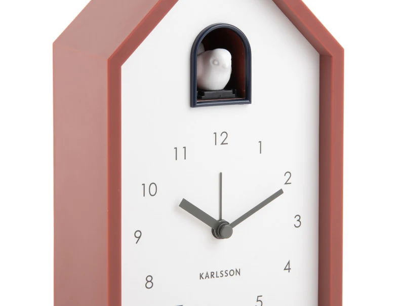 Karlsson Modern Cuckoo KA6015YE Wecker • Kuckucksruf • Schrittmotor