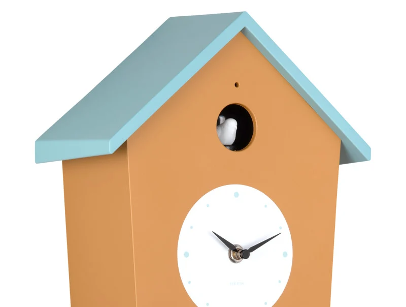 Karlsson Cuckoo Light 8714302762857 Wanduhr • Modernes Kuckucksuhr-Design • Beleuchteter Vogel