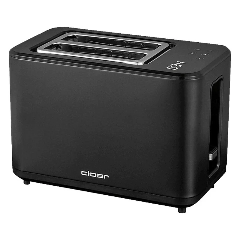 Cloer 3930 digitaler 2-Scheiben-Toaster 900W Schwarz