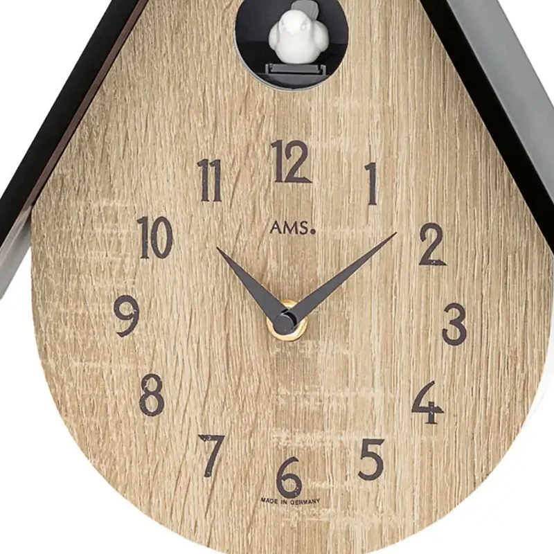 AMS Moderne Kuckucksuhr W7512 Wanduhr • Kuckucksruf • Sonoma-Optik