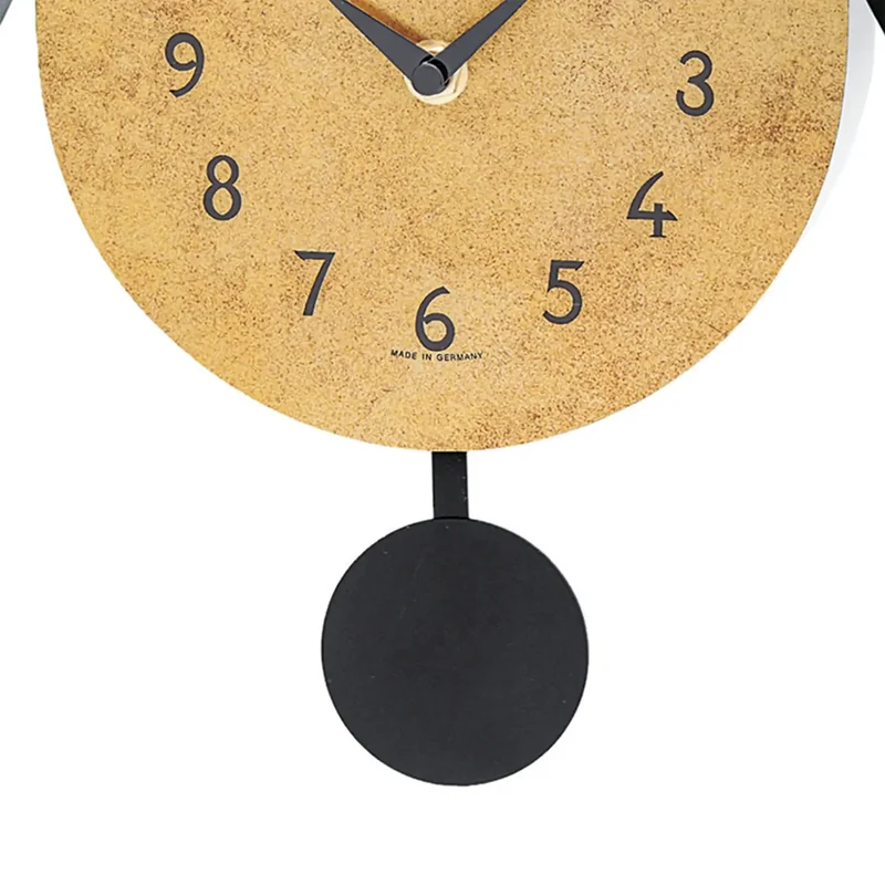 AMS Moderne Kuckucksuhr W7511 Pendelwanduhr • Stündlicher Kuckucksruf • Messing-Optik