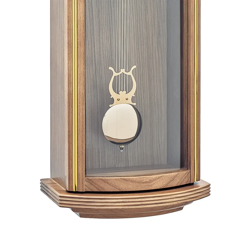 AMS Funk F5015/4 Wanduhr • Eichelackiert Holzgehäuse • Pendel mit Westminster-Schlagwerk