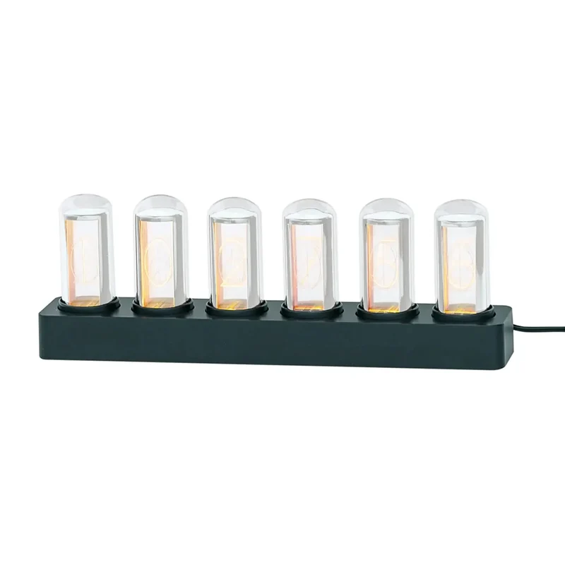 AMS Design T1320 Tischuhr • Nixie-Röhren-Optik • LED-Anzeige