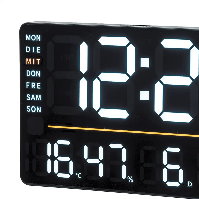 AMS Digital T1306 Tisch- und Wanduhr • LED • Thermometer