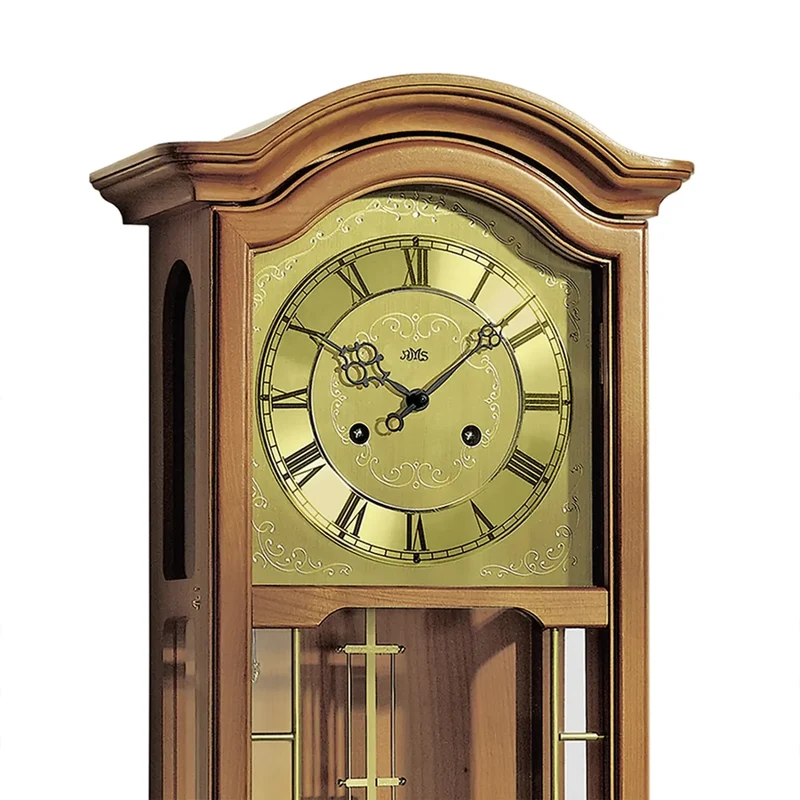 AMS Klassik R651/9 Pendelwanduhr • 14-Tage-Werk • Kirschbaum