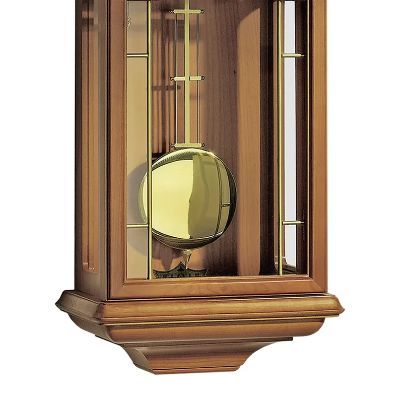 AMS Klassik R651/9 Pendelwanduhr • 14-Tage-Werk • Kirschbaum