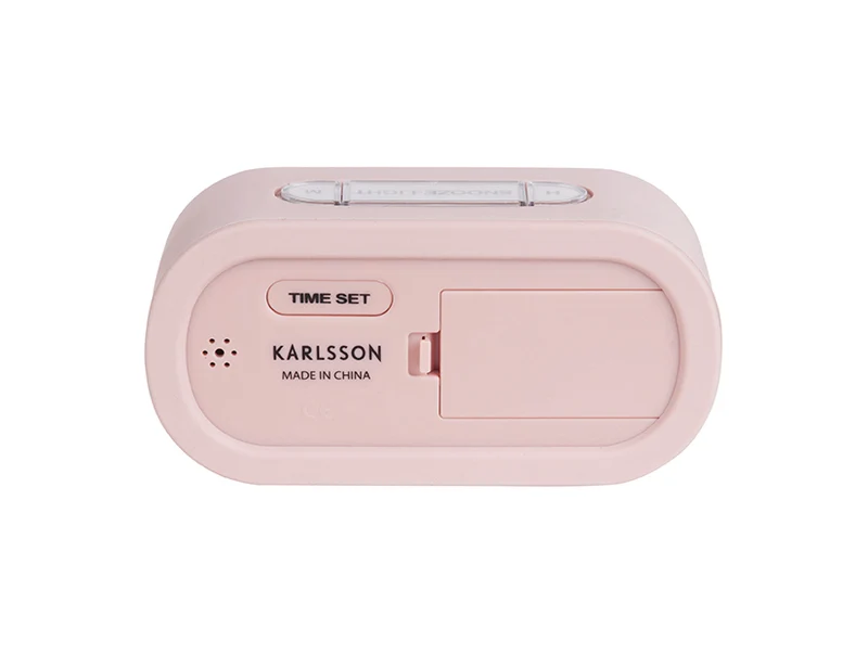 Karlsson Gummy KA5753PI Wecker Rosa • Digitales LCD-Display • Snooze & Temperaturanzeige