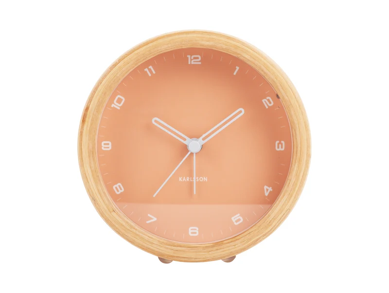 Karlsson Gentle KA5987LO Wecker Orange • Sweep-Uhrwerk • Lichtfunktion