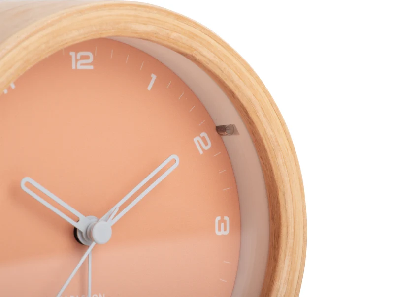 Karlsson Gentle KA5987LO Wecker Orange • Sweep-Uhrwerk • Lichtfunktion