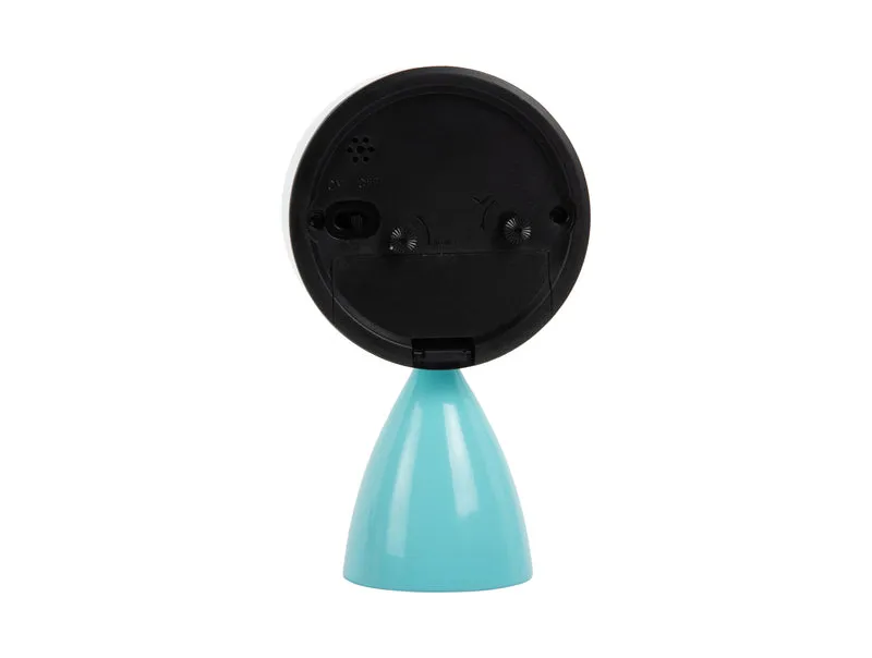 Karlsson Funky Vibes KA6023BL Wecker Türkisblau • Geräuschloses Sweep-Uhrwerk • Retro-Vintage-Design