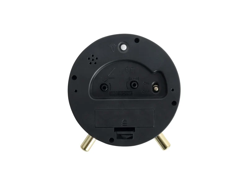Karlsson Disco KA6004GD Wecker Gold • Geräuschloses Sweep-Uhrwerk • Lichtfunktion