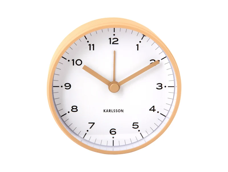 Karlsson Circus Rings KA6010SB Wecker Braun • Geräuschloses Sweep-Uhrwerk • Lichtfunktion