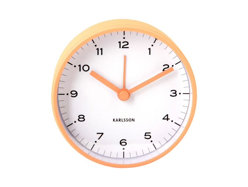 Karlsson Circus Rings KA6010OR Wecker Orange • Sweep-Uhrwerk • Lichtfunktion