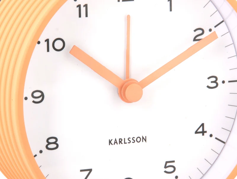 Karlsson Circus Rings KA6010OR Wecker Orange • Sweep-Uhrwerk • Lichtfunktion