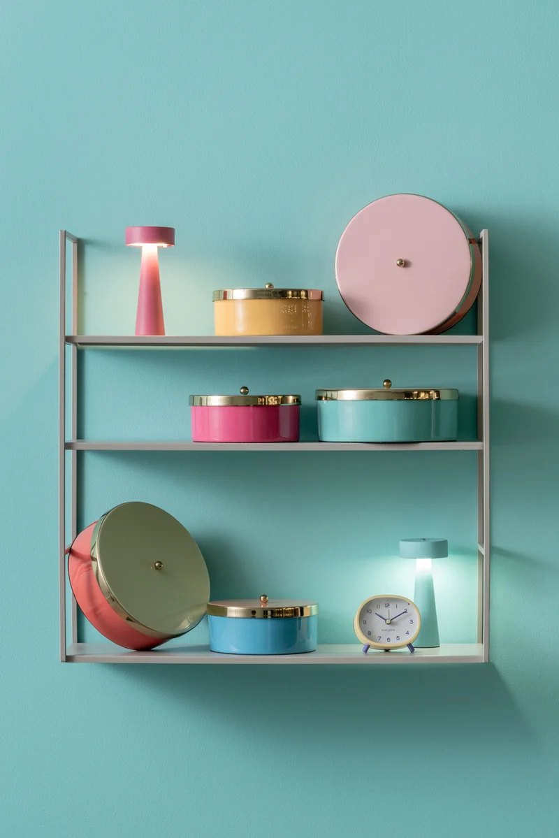 Karlsson Cheeky Oval KA6025LY Wecker Gelb • Geräuschloses Sweep-Uhrwerk • Ovales Design von Iris Dijkers