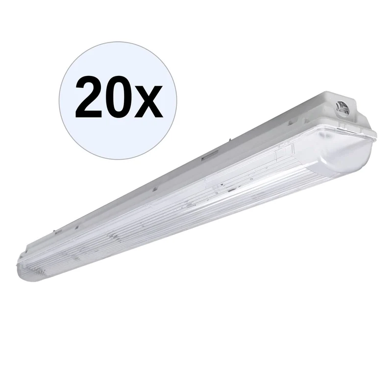 PRACHT LUNA-N-T5 Feuchtraumleuchte 1x28/54W mit Silikonschaumdichtung 20 Stk.