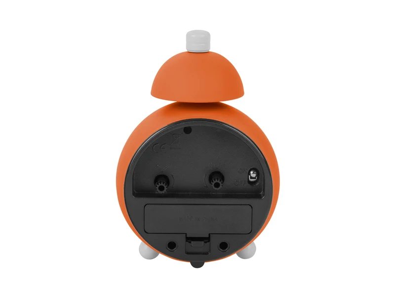 Karlsson Chaplin KA5979OR Wecker Neonorange • Sweep-Uhrwerk • Inspiriert von Charlie Chaplin