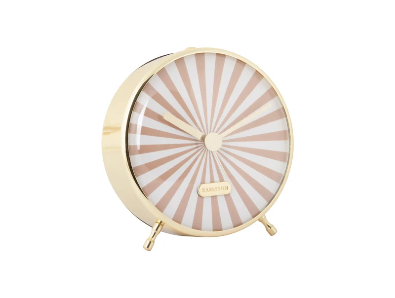 Karlsson Candy Swirl KA6008SB Wecker Softbraun • Geräuschloses Sweep-Uhrwerk • Verspieltes Zifferblatt
