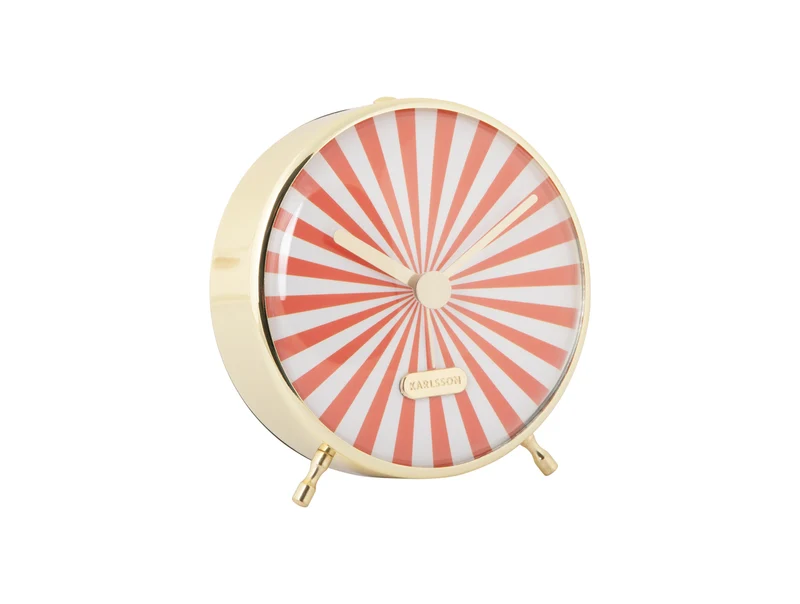 Karlsson Candy Swirl KA6008OR Wecker Orange • Sweep-Uhrwerk • Verspieltes Design