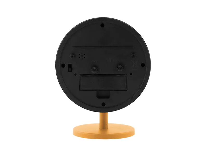 Karlsson Brisk Dome KA6027YE Wecker Ocker-Gelb • Geräuschloses Sweep-Uhrwerk • Design von Armando Breeveld