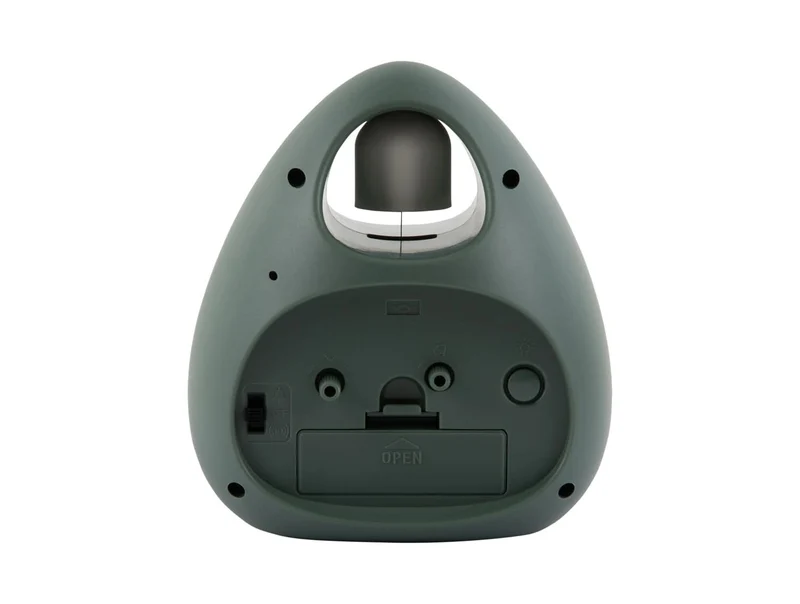 Karlsson Blob Bell KA6037GR Wecker Dschungelgrün • Verspieltes Design • Analoge Zeitanzeige