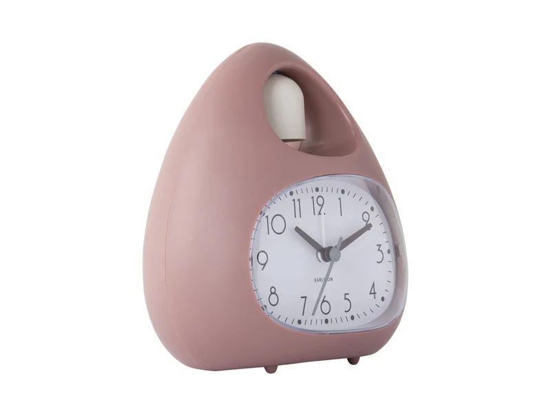 Karlsson Blob Bell KA6037PI Wecker Rosa • Analoges Quarzwerk • Klassische Weckglocke