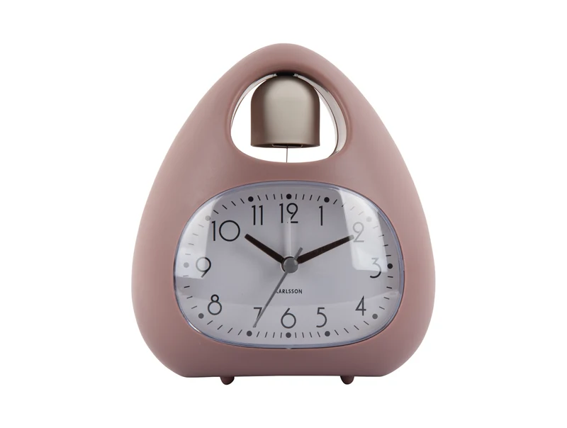 Karlsson Blob Bell KA6037PI Wecker Rosa • Analoges Quarzwerk • Klassische Weckglocke