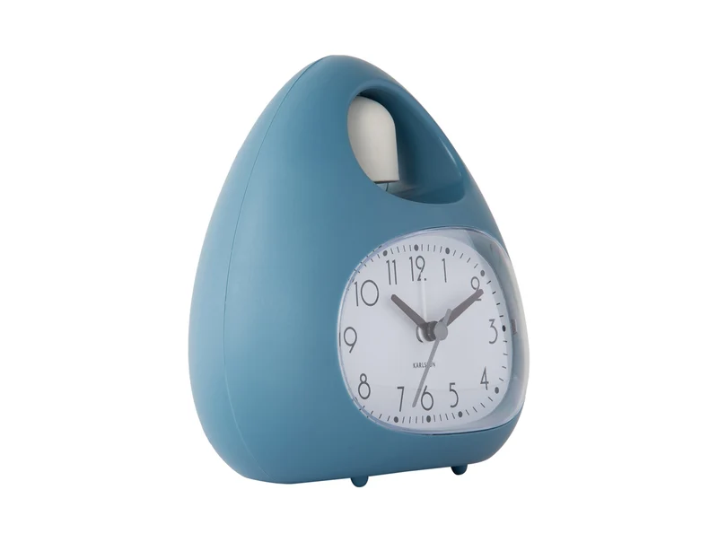 Karlsson Blob Bell KA6037BL Wecker Jeansblau • Spielerisches Design • Snooze-Funktion