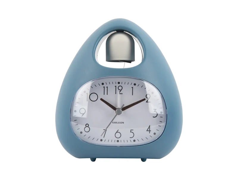 Karlsson Blob Bell KA6037BL Wecker Jeansblau • Spielerisches Design • Snooze-Funktion