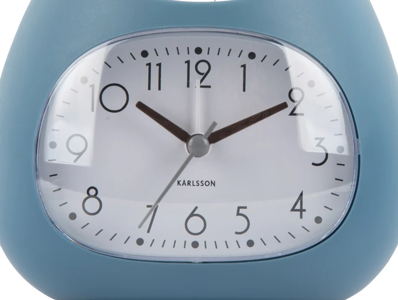 Karlsson Blob Bell KA6037BL Wecker Jeansblau • Spielerisches Design • Snooze-Funktion