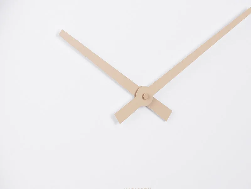 Karlsson Ancho Large KA5928DW Wanduhr Dunkles Holz • Sweep-Uhrwerk • Minimalistisches Design