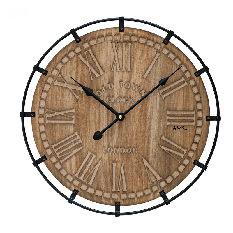 AMS Design W9616 Wanduhr • Schwarzwälder Uhrentradition • Hochwertige Materialien