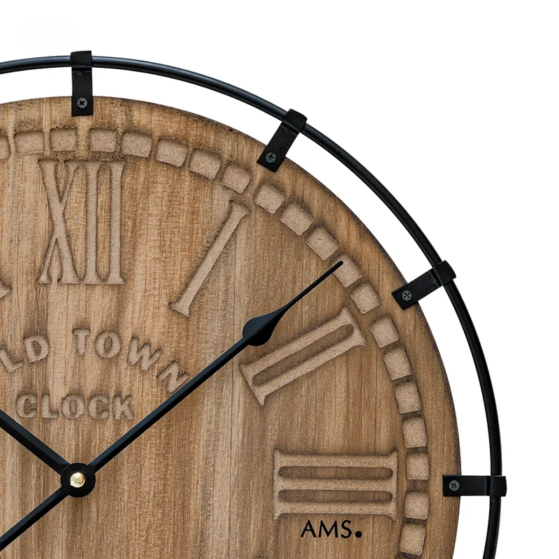 AMS Design W9616 Wanduhr • Schwarzwälder Uhrentradition • Hochwertige Materialien