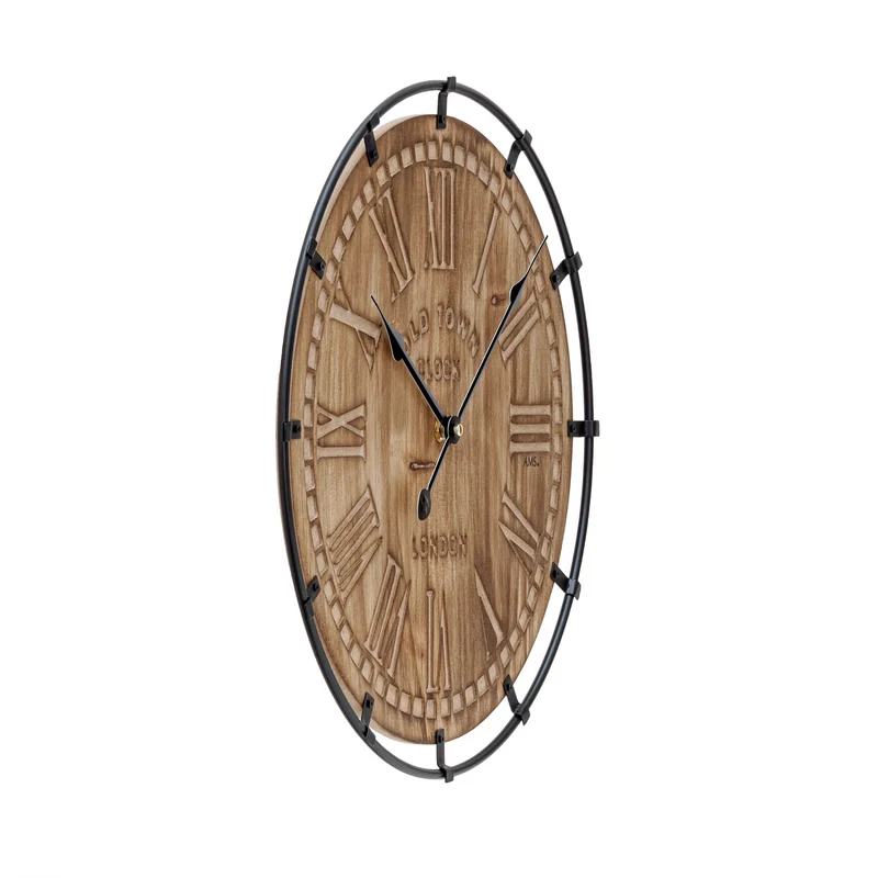 AMS Design W9616 Wanduhr • Schwarzwälder Uhrentradition • Hochwertige Materialien