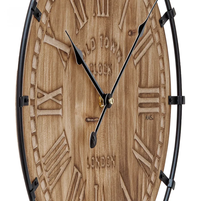 AMS Design W9616 Wanduhr • Schwarzwälder Uhrentradition • Hochwertige Materialien