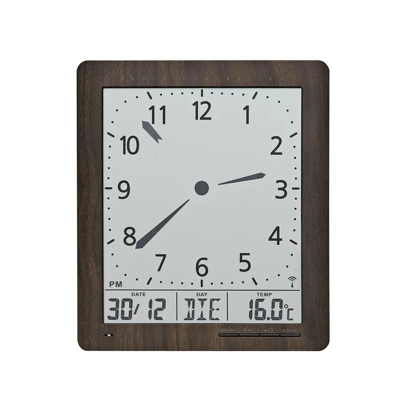 AMS Funk F5893 Wanduhr • Geräuschlos • Multifunktional