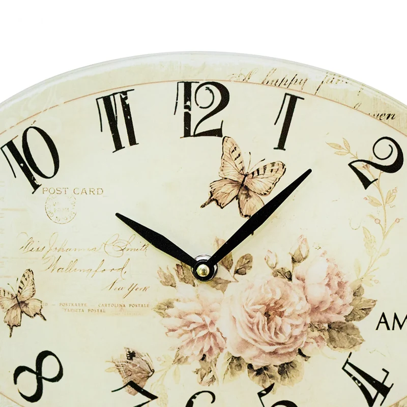 AMS Quarz W9478 Wanduhr • Präzise Zeit • Edles Glas