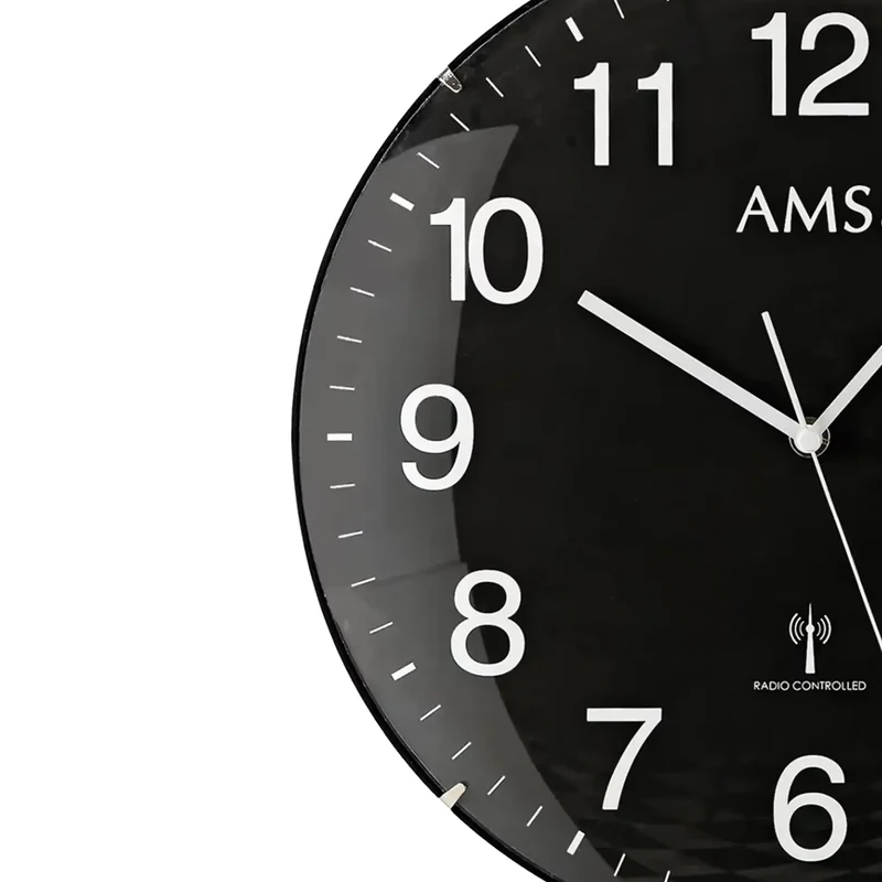 AMS Funk F5959 Wanduhr • Präzises Funkwerk • Kontraststark
