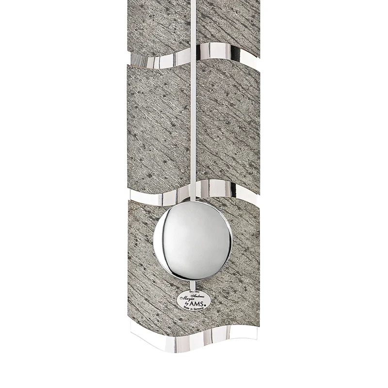 AMS Funk F5216 Wanduhr • Naturstein • Funk-Pendelwerk