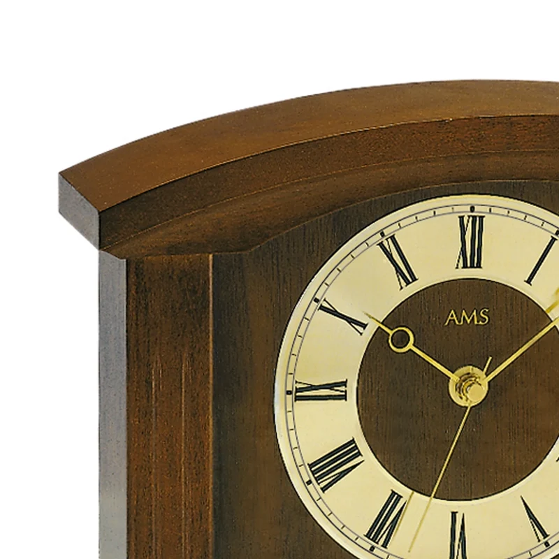 AMS Funk F5138/1 Tischuhr • Schwarzwälder Tradition • Holz