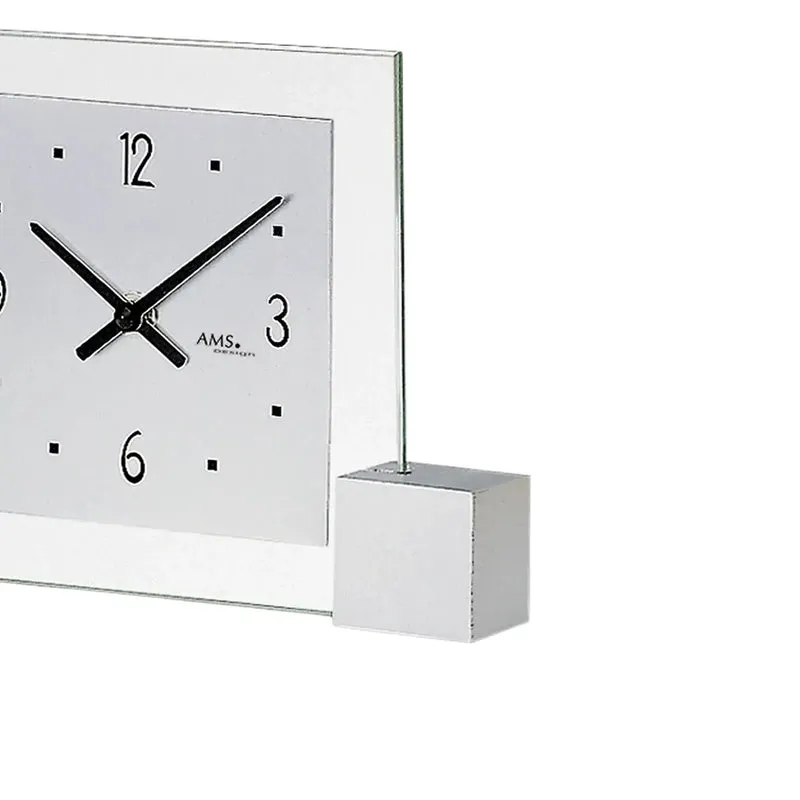 AMS Design T102 Tischuhr • Geräuschlos • Mineralglas