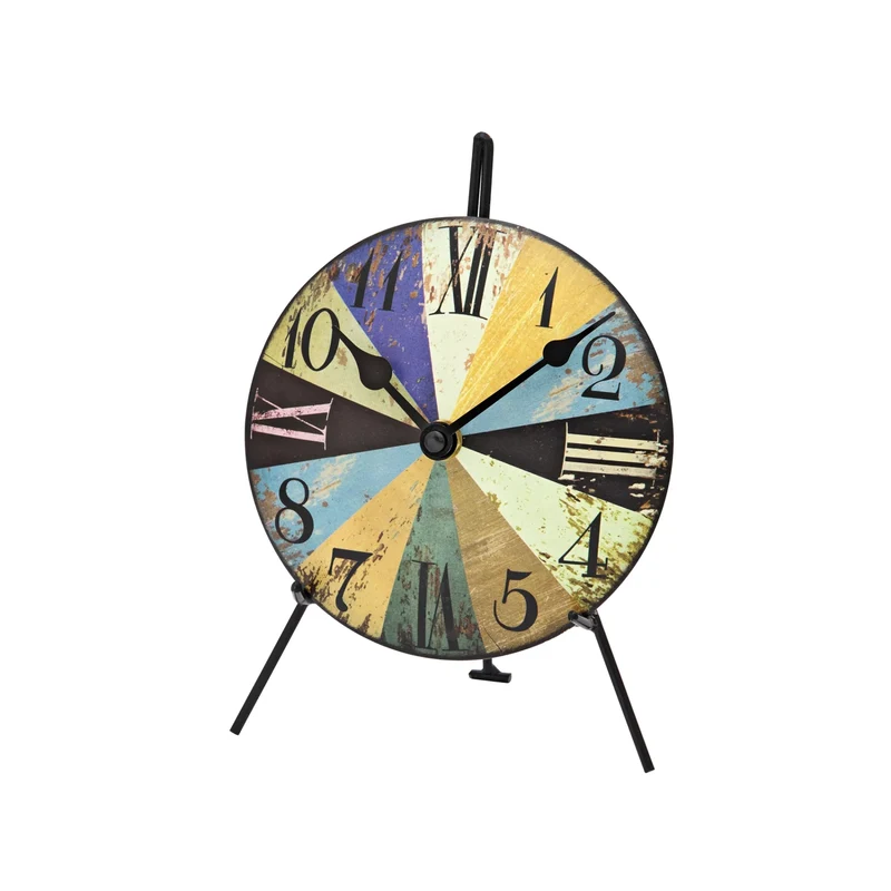 AMS Design T1164 Tischuhr • Geräuschloses Quarzwerk • Retro