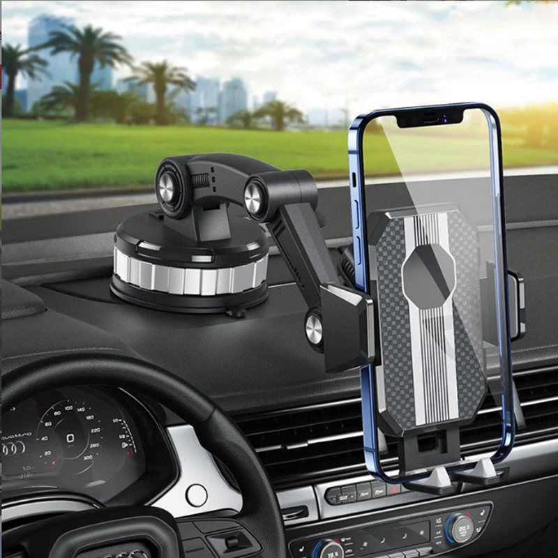 Universele Telefoonhouder Auto Voorruit & Dashboard 360° Draaibaar met Telescopische Arm | Sansoti